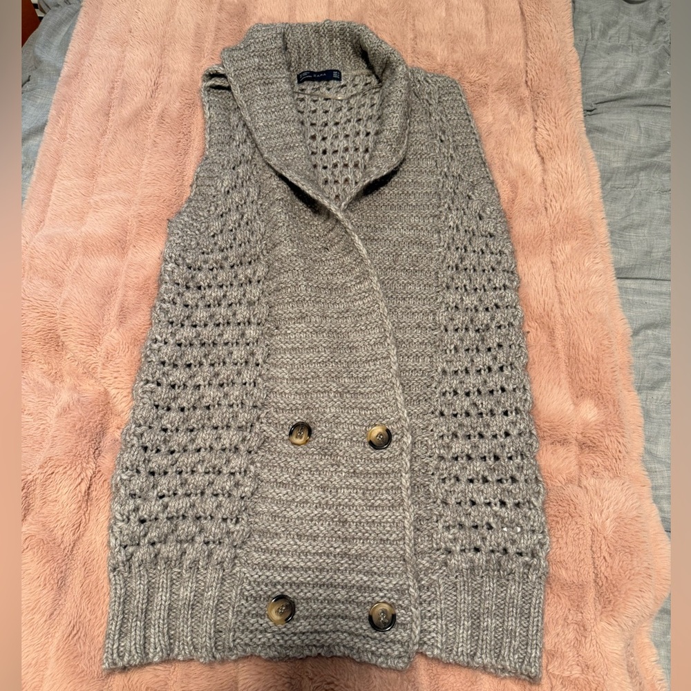 Zara Women's Knit Cardigan Vest
